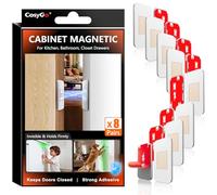Cosygo 8Sets Extra Strong Magnetic Cabinet Door Catch, No-Drill Invisible Ultra Thin Magnets for Cabinet Door Closure, Drawer Magnets with Strong Adhesive to Stay Closed