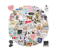 Cosyhav 100pcs Kindle Stickers, Vinyl Laptop Sticker, Book Stickers for Scrapbooking, Water Bottle, Journal, Ebook Readers