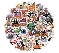 Cosyhav 50pcs Gothic Spooky Stickers, Dark Aesthetic Vinyl Decals for Water Bottles, Laptops and Skateboards, Waterproof Horror Art Stickers for Scrapbooking, Cool Mystery Gift