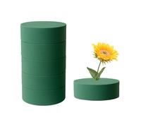 Cosyhav 6pcs Oasis Floral Foam, 8x4cm Green Cylinder Floral Foam for Fresh Flower Arranging, Flower Arranging Accessories for Wedding, Party, Home Decoration