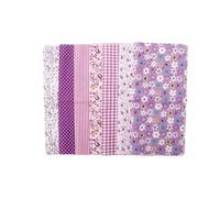 Cosyhav 7pcs 25x25cm 100% Cotton Fabric, Material for Sewing, Fabric Squares with Floral Patterns for DIY Crafts, Quilting, Sewing(Purple Series)