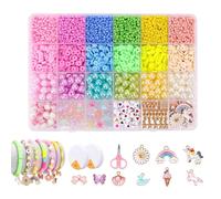 Cosyhav Bracelet Making Kit,4179pcs Bracelet Making Kits for Girls,Jewellery Making Kit for Girls to Make Their Own Unique Crafts