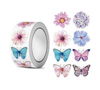 Cosyhav Butterfly Stickers,Flower Stickers,Scrapbook Accessories,Sticker for Scrapbooking Envelopes Party Supplies Decoration