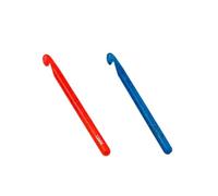 Cosyhav Crochet Hooks Set,Large Plastics Crochet Hook for Craft Knitting, Beginner and Professional Friendly Crochet Hooks(12mm,Red and Blue)