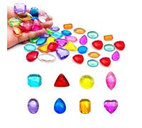 Cosyhav Gems,100pcs Gemstones for Kids,Gems for Crafting,Pirate Treasure for Theme Party,Home Decoration, Party Gifts
