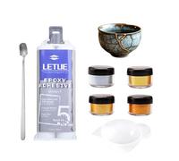 Cosyhav Kintsugi Repair Kit, 50ml Ceramic Glue Repair for Pottery, Kintsugi Kit for Vases, Sculptures, Bowls, Plates, Cups Repair, Ceramic Glue for Art Restoration
