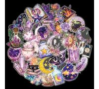Cosyhav Stickers,30pcs Witchy Stickers,Magic Holographic Sticker for Scrapbooking, Journals, Stationery, Notebooks