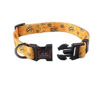 Cosyhome london Dog Collar With Colourful Bee Patterns,Adjustable Durable Pet Collars for Small Medium Large Dogs(bumblebees, m)