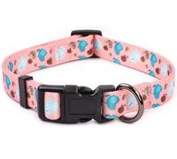 COSYHOMELONDON Dog Collar for Small Dogs, Cute Small Medium Large Dog Pet Collar, with Floral Patterns, Soft Adjustable for Boy Girl Female Male Puppy Dog Collar (Animal Print B, s)