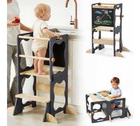 COSYLAND 3-in-1 Toddler Standing Tower with Anti-Drop Safety Rail