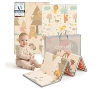 COSYLAND Baby Play Mat - 71x59 Inches Extra Large Crawling Mat for Infants and Toddlers - Foldable Reversible Floor Playmat - Waterproof Non-Toxic Soft Foam Mat for Tummy Time Indoor Outdoor