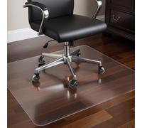 COSYLAND Floor Protection Mat Office Chair - Transparent Non-Slip Chair Pad for Carpet & Hard Floors, Floor Protection Office Chair Pad - 90 x 120 cm, Milk White