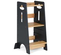 COSYLAND Learning Tower, Wood Colour and Grey, L