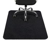 COSYLAND Non-Slip Office Chair Mat, 120 x 90 cm, Black, Floor Protector for Home Office
