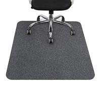 COSYLAND Protective Mat for Office Chair, Floor Protector for Wood and Tiles, Polyester, 90 x 120 cm, Grey