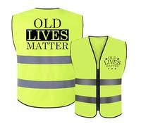 Cosymate Funny 60th Birthday Gifts for Men, Hi-Vis Reflective Vest Birthday Gifts for Older Man - 40/50/60/70th Birthday Party Decors, Funny Senior Birthday Gifts Ideas - OLD LIVES MATTER