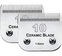 Cosyonall Pack of 2 Replacement Dog Grooming Blades, Compatible with Andis, Oster A5, Wahl, Heiniger and Moser Max 50 Pet Hair Clippers, Blade #10, Cutting Length 1/16 Inch, 1.5 mm