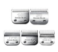 Cosyonall Pack of 5 Dog Grooming Replacement Blades, Compatible with Andis, Oster A5, Wahl, Heiniger and Moser Max 50 Pet Hair Clippers, Silver