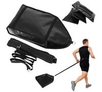 COSYOO Adjustable Weight Sled Trainer Set, PVC Sandbag Sled Trainer with 3 Weight Sandbags & Waist Belt, Resistance Sled Trainer, Running Sled Trainer for Strength, Agility, Explosive Power (B)