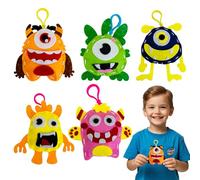 Cosysparks Felt Sewing Craft Kit for Kids, 5 Pack Monster Sewing Kit Childrens Sewing Kits for Beginners Fun DIY Educational Sewing Craft Gift with Sewing Tools for Boys Girls