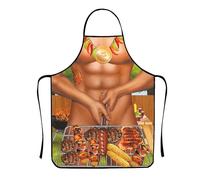 Cosysparks Funny Apron for Men, Sexy Funny Novelty Kitchen Apron Muscle Apron Kitchen Cooking Apron BBQ Party Adult Apron for Men Gift (Style4)