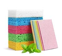 Cosysparks Sponges, 10 Pack Natural Cellulose Washing Up Sponge, Compressed Wood Pulp, Non Scratch Sponges for Kitchen and Household