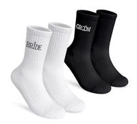 Cosysparks Wedding Gifts for Bride and Groom Socks, Funny Couple Gift for Newlywed Mr and Mrs Bride Wedding Socks for Groom