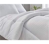 CosyWinks Luxurious Anti-Allergy Premium Satin Stripe 100% Soft Silky Microfibre Feels Like Down Duvet Quilt| Piped Edges Double, 10.5 tog