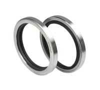 COSZWQDP 1pcs 65 * 80 * 8 Oil Seal with Stainless Steel Housing Single Lip and Dual Lip Screw Air Compressor Spare Parts(65x80x8 Cdlbdbk)