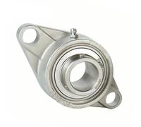 COSZWQDP 1PCS SUCFL207 304 Stainless Steel Outer Spherical Bearing Diamond Belt Base Insert Bearing