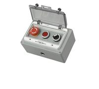 COSZWQDP Metal Button Switch Control Box Emergency Stop Waterproof cast Aluminum Alloy Start Industrial Two-Three Switch Emergency Stop(45719)