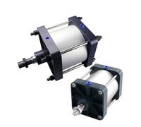 COSZWQDP SC200 Big Bore Standard Air Pneumatic Cylinder Piston Thrust 25-1000mm Stroke Double Acting 1Pcs(Stroke 50mm)