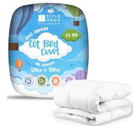 Cot Bed Duvet 7.5 Tog - Lightweight Soft Snug Nursery Quilt for Kids, Toddlers - Hypoallergenic, Anti Allergy & Machine Washable - 120cm x 150cm (7.5 Tog Duvet)