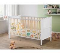 COT BED/JUNIOR BED LUXURY WHITE FINISH WITH FREE MATTRESS