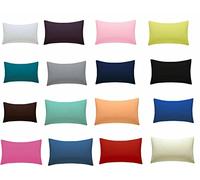 Cot Bed Pillowcase 60x40cm for Babies and Toddlers, Soft Smooth Anti-Allergenic Breathable Cot Pillow Cases (Brown)