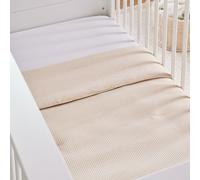 Cot Bed Quilt - Cashmere Waffle