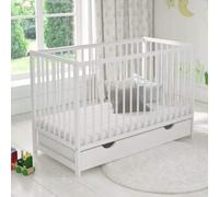 COT BED TRAVEL COT BED "FITTED" QUILTED Mattress TOPPER PROTECTOR (Boxed Skirt) VARIOUS SIZES (47" x 24" (120cm x 60cm), 8"