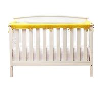Cot Bumper Bed Rail Baby Crib Rail Cover 3Pcs/Set, Protective Soft Pad Machine Washable Solid Color Prevent Biting Teething Cot Rails Protector