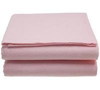Cot Flat Flannelette Sheets (Pink)-6031PK