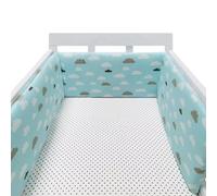 Cot Liner Headboard Bumper Padded Side Protectors Protect All Round Crib Rail Cover Baby Bed Baby Boys Girls Nursery Breathable Crib Bed Liner Bumper Cot Bumper Mesh,B19,150 * 30
