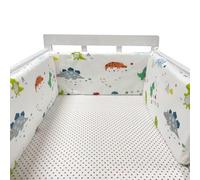 Cot Liner Headboard Bumper Padded Side Protectors Protect All Round Crib Rail Cover Baby Bed Baby Boys Girls Nursery Breathable Crib Bed Liner Bumper Cot Bumper Mesh,B03,150 * 30