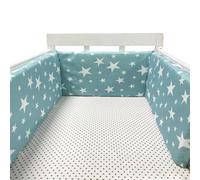 Cot Liner Headboard Bumper Padded Side Protectors Protect All Round Crib Rail Cover Baby Bed Baby Boys Girls Nursery Breathable Crib Bed Liner Bumper Cot Bumper Mesh,B15,150 * 30
