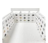 Cot Liner Headboard Bumper Padded Side Protectors Protect All Round Crib Rail Cover Baby Bed Baby Boys Girls Nursery Breathable Crib Bed Liner Bumper Cot Bumper Mesh,B11,220 * 30