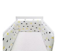 Cot Liner Headboard Bumper Padded Side Protectors Protect All Round Crib Rail Cover Baby Bed Baby Boys Girls Nursery Breathable Crib Bed Liner Bumper Cot Bumper Mesh(B09,350 * 30)