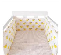 Cot Liner Headboard Bumper Padded Side Protectors Protect All Round Crib Rail Cover Baby Bed Baby Boys Girls Nursery Breathable Crib Bed Liner Bumper Cot Bumper Mesh(B18,250 * 30)