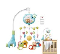 Cot Mobile - Musical Crib Mobile with Night Light Projector & Rotating | Soothing Nursery Sleep Aid for Newborns | Adjustable Bed Bell Toy for 0-18 Months