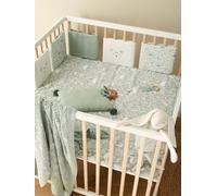 Cot/Playpen Bumper, In the Woods sage green