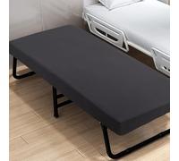 Cot Sheets 31" x 75", Cot Size Sheet Camper RV Bunk Bed Sheets, Black | Ultra Soft & Breathable, Fitted for Narrow Twin Mattress/RVs Bunk/Guest Beds/Army Cots/Trifold Mattress/Travel Size Mattress