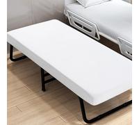 Cot Sheets 31" x 75" Cot Size Sheet Fitted for Narrow Twin Mattress/RVs Bunk/Guest Beds/Army Cots/Trifold Mattress/Travel Size Mattress, Ultra Soft & Breathable Camper RV Bunk Bed Sheets, White