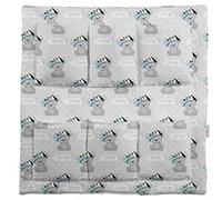 COT Tidy Organiser Bed Nursery Hanging Storage 6 Pockets Teddy BOY White